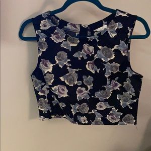 Floral crop top